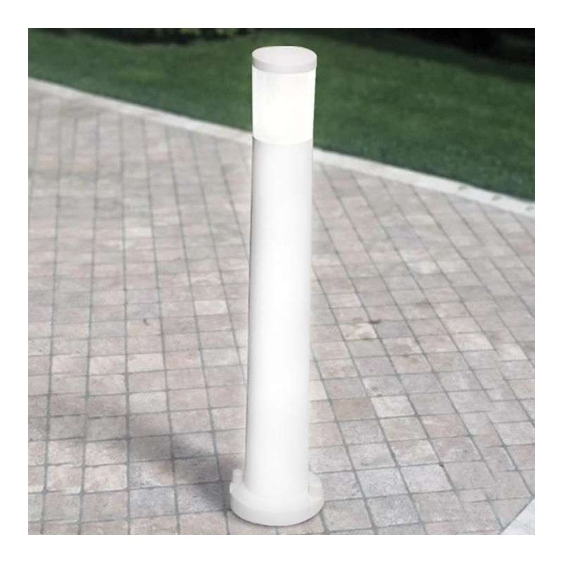 PALETTO DA GIARDINO BIANCO OPALE 80CM 1E27 CCT