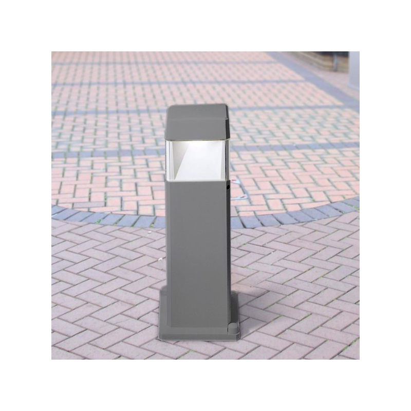 PALETTO DA GIARDINO GRIGIO 50CM 1GX53 10W CCT IP55