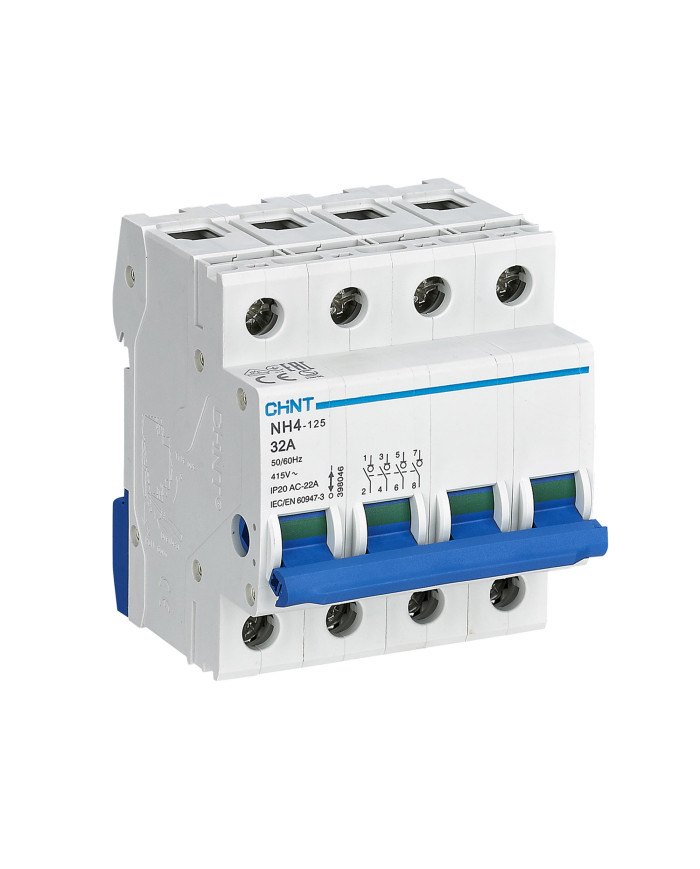 INTERRUTTORE SEZIONATORE MODULARE 4P 32A