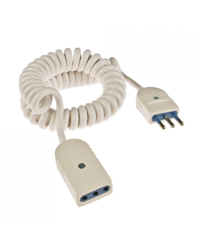 PROLUNGA ELETTRICA SPINA 10A -PRESA 2P+T BIANCO