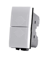PULSANTE DOPPIO 10A 250V LIVING LIGHT COMPATIBILE