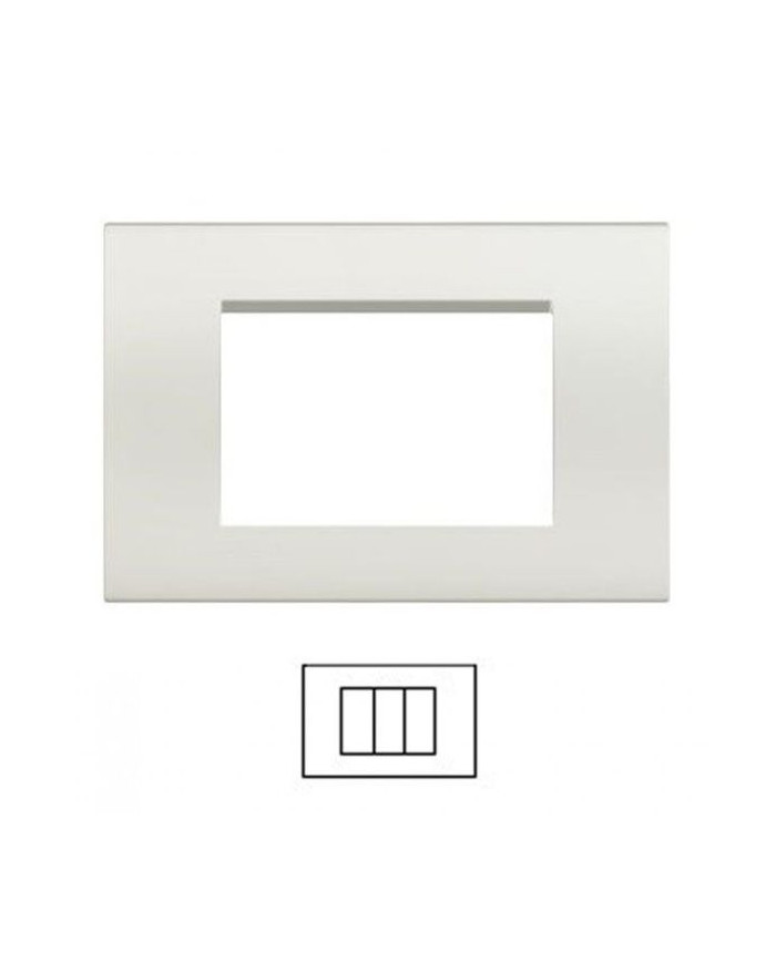 PLACCA 3P BIANCA LIVING LIGHT COMPATIBILE