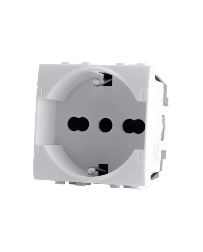 PRESA SCHUKO+BIVALENTE LIVING LIGHT COMPATIBILE