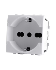 PRESA SCHUKO+BIVALENTE LIVING LIGHT COMPATIBILE