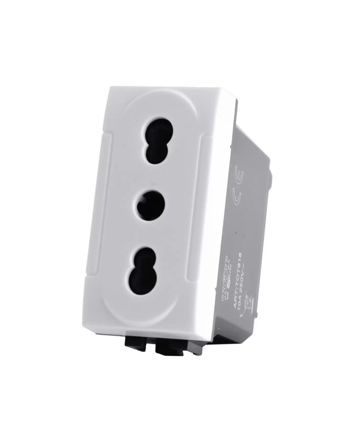 PRESA BIVALENTE 10/16A LIVING LIGHT COMPATIBILE