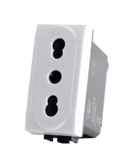 PRESA BIVALENTE 10/16A LIVING LIGHT COMPATIBILE