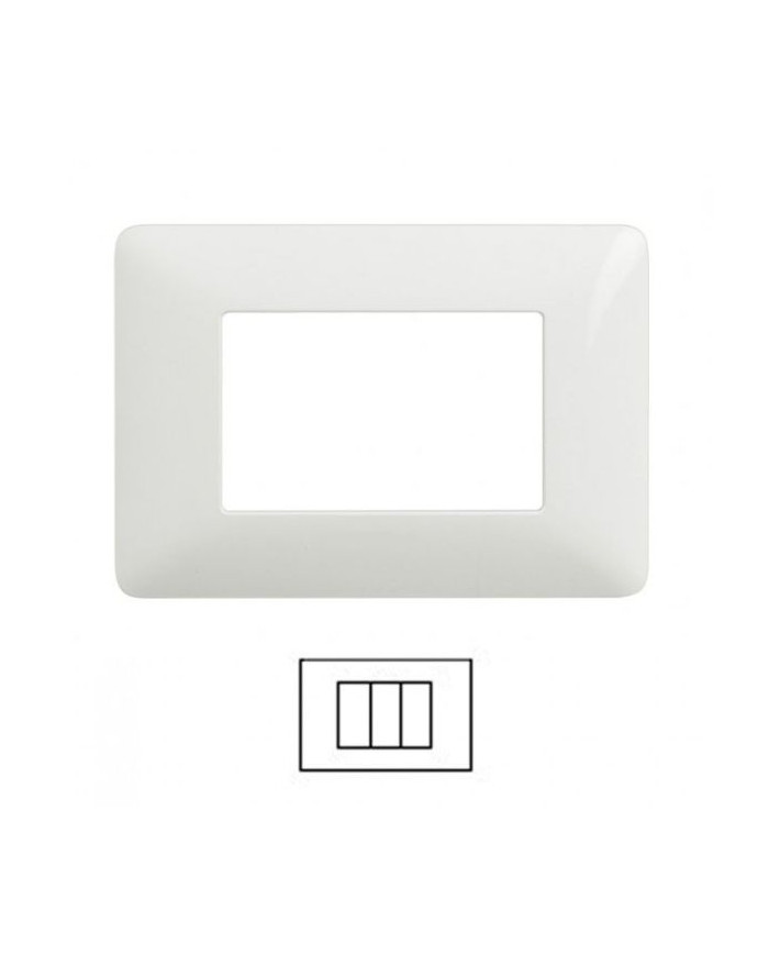 PLACCA 3P BIANCA MATIX COMPATIBILE
