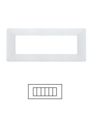 PLACCA 6P BIANCA MATIX COMPATIBILE