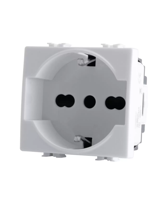 PRESA ELETTRICA SCHUKO UNEL 10-16A+T MATIX COMPATI