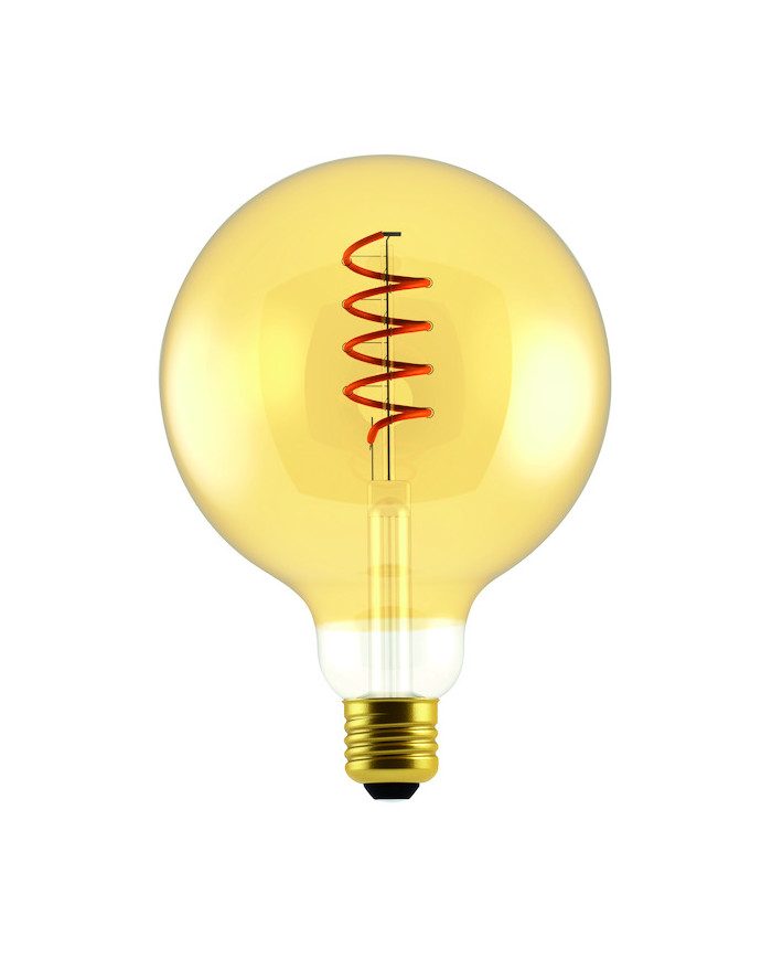 LAMPADA LED FILAMENTO G125 SERIE SOFT AMBRA E27