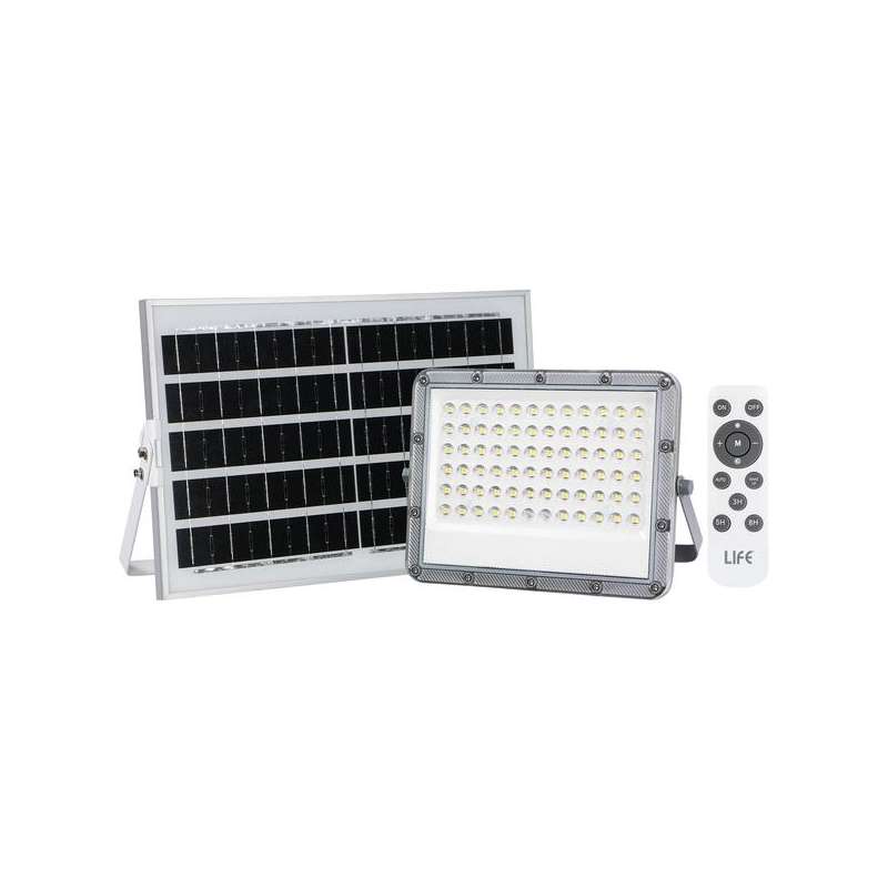 FARO A LED CON PANNELLO SOLARE 2300LM 20W 6500K