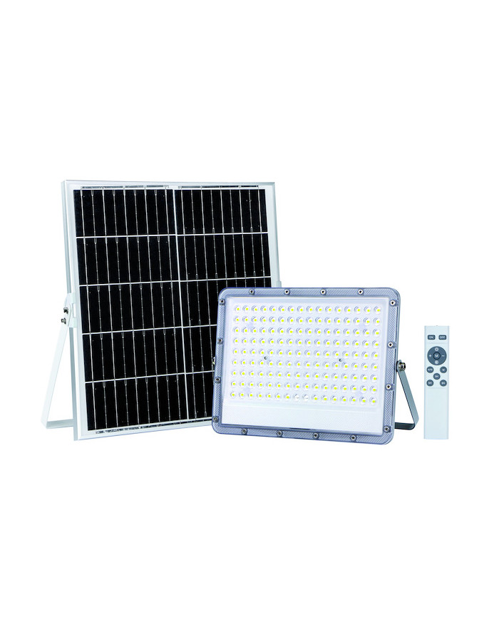FARO A LED CON PANNELLO SOLARE 3400LM 30W 6500K