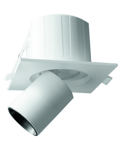PUNTO LUCE DA INCASSO QUADRATO ESTRAIBILE 6W IP20