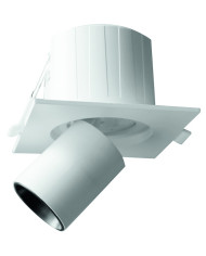 PUNTO LUCE DA INCASSO QUADRATO ESTRAIBILE 6W IP20 600LM 3000K/4200K/6500K