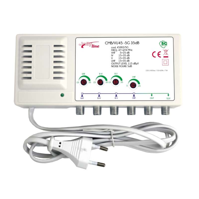 CENTRALINO ANTENNA TV VHF/UHF/IV/V 4IN SEPARATI