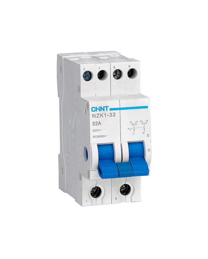 COMMUTATORE BIPOLARE 1-0-2 2M 32A 230VAC