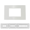 PLACCA 3P BIANCA SATINATA LIVING LIGHT COMPATIBILE