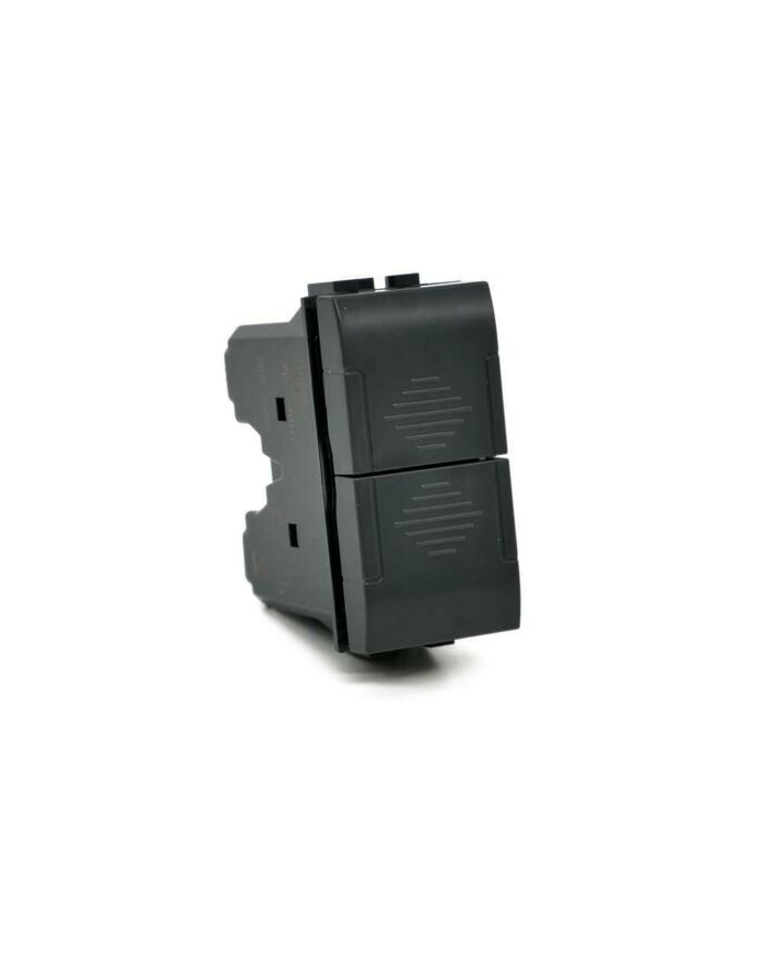 PULSANTE DOPPIO 10A 250VAC COMPATIBILE LIVING