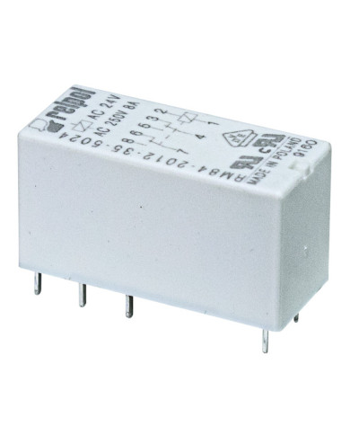 RELÈ 24VAC 8A 2 POLI IP67 AGNI 2CO PIN 5MM