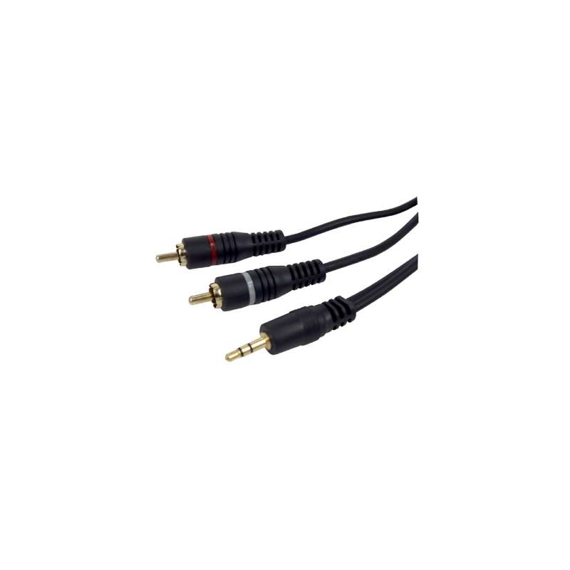 CAVO AUDIO SPINA JACK 3,5MM STEREO 2 SPINE RCA