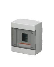 CENTRALINO DA PARETE CON SPORTELLO 4 MODULI PARETI LISCE IP40