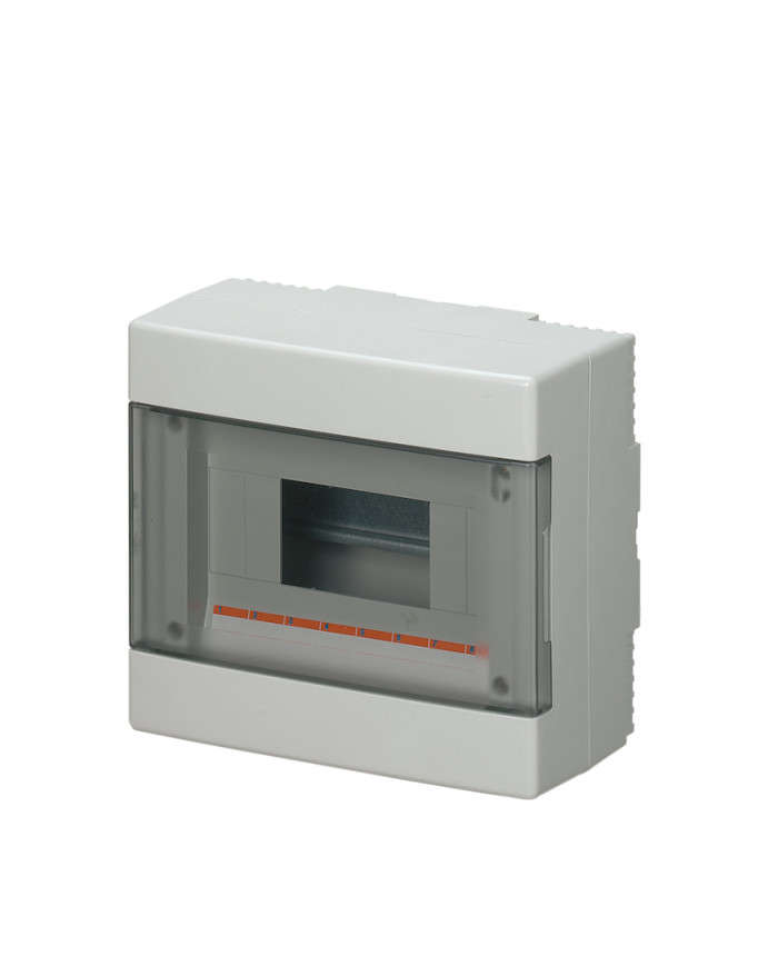 CENTRALINO DA PARETE CON SPORTELLO 8 MODULI