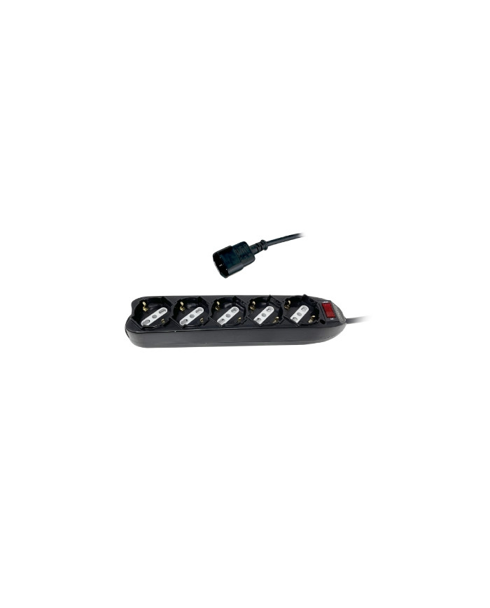 MULTIPRESA 5 POSTI 10/16A-SHUKO CON SPINA IEC