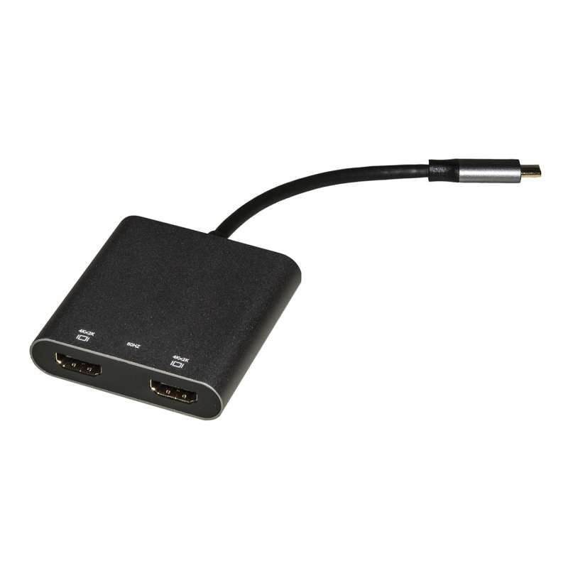 ADATTATORE SPINA USB-C - 2 PORTE HDMI FEMMINA