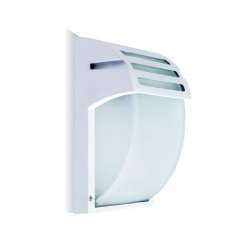 APPLIQUE A PARETE DA ESTERNO BIANCO IP44 1E27