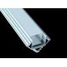 KIT PROFILO ALLUMINIO ANGOLARE 2M 30W/M INC.10,2MM L19,9MM COVER SATINATA