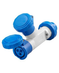 ADATTATORE INDUSTRIALE 2 USCITE IP67-SPINA 16A