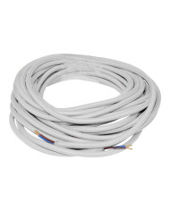 CAVO ELETTRICO SETATO BIANCO 2X0,75 MATASSA 10MT