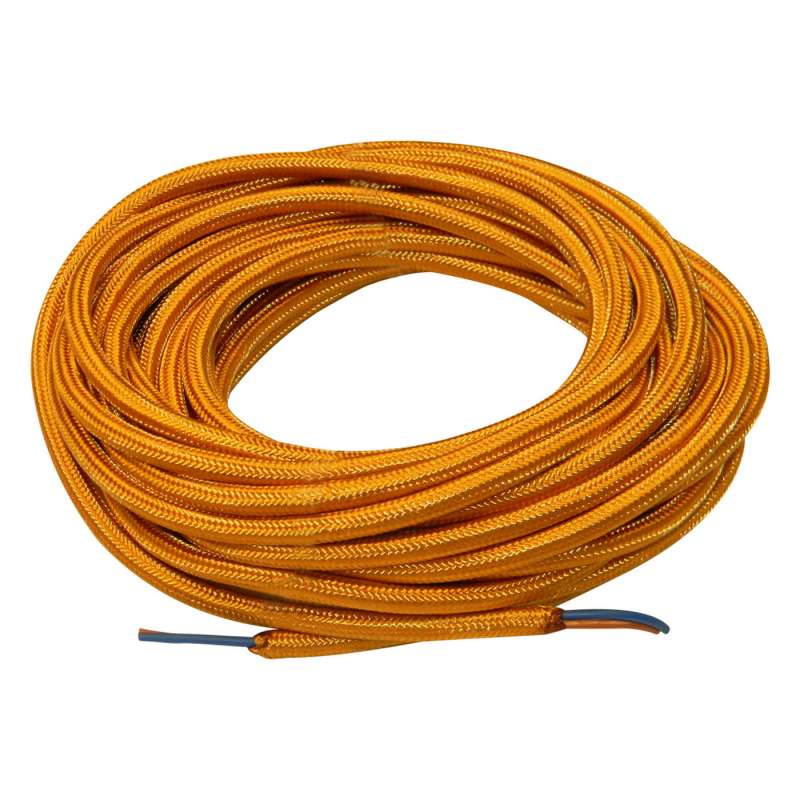 CAVO ELETTRICO SETATO DORATO 2X0,75