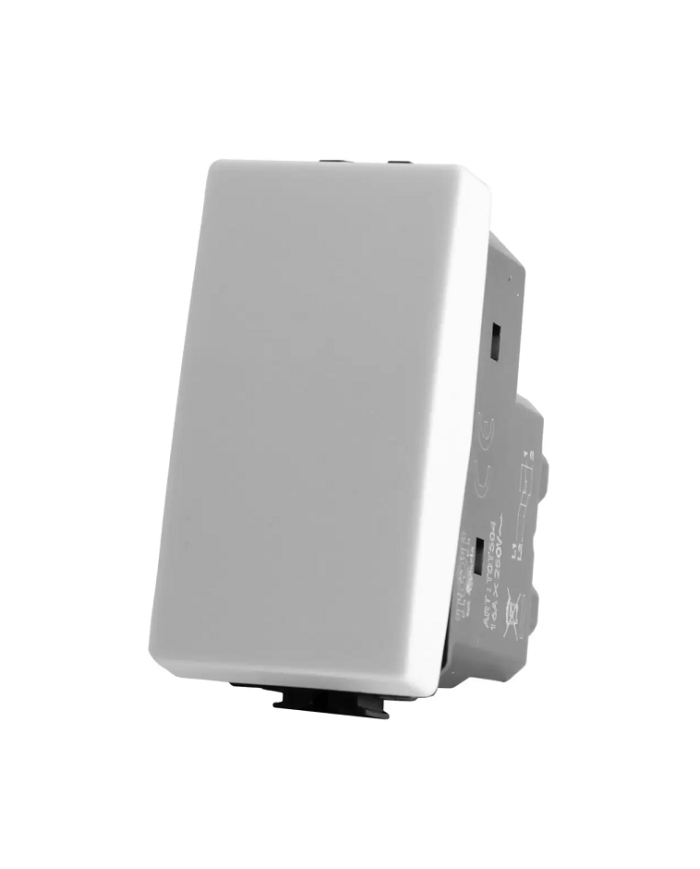 DOPPIO PULSANTE 10A 220V MATIX COMPATIBILE