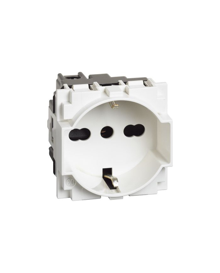 PRESA SCHUKO 2P+T 16A 250 VAC BIANCO LIVING NOW