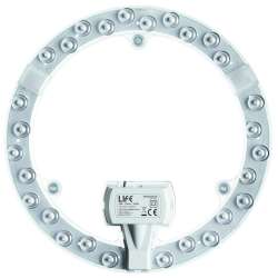 LAMPADA LED CIRCOLINA CON MAGNETE 24W L.CALDA