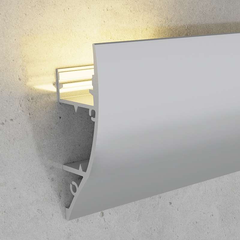 KIT PROFILO ALLUMINIO THEN 2M DA PARETE