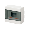 CENTRALINO DA PARETE CON SPORTELLO 8 MODULI BIANCO PARETI LISCE IP40