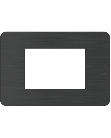 PLACCA MATIX GO 4 MODULI BLACK NICKEL
