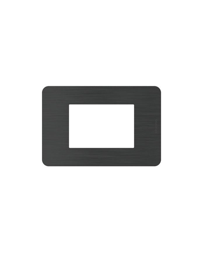 PLACCA MATIX GO 4 MODULI BLACK NICKEL