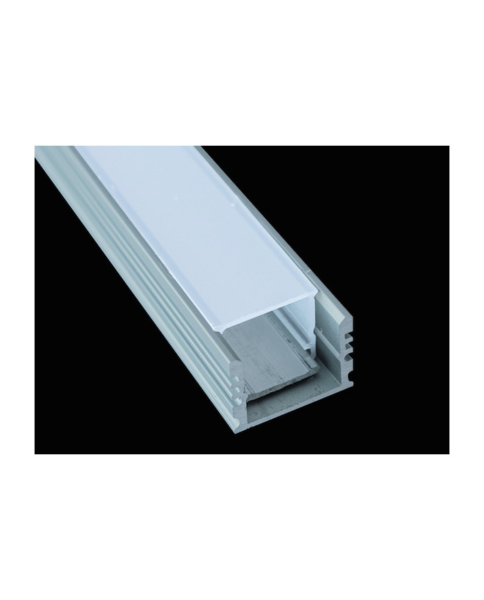 KIT PROFILO IN ALLUMINIO DA PARETE DISSIP.24W/M 2M