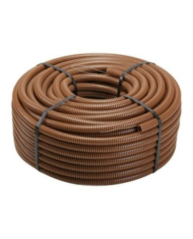 TUBO CORRUGATO DOPPIOSTRATO D20 MARRONE 100MT