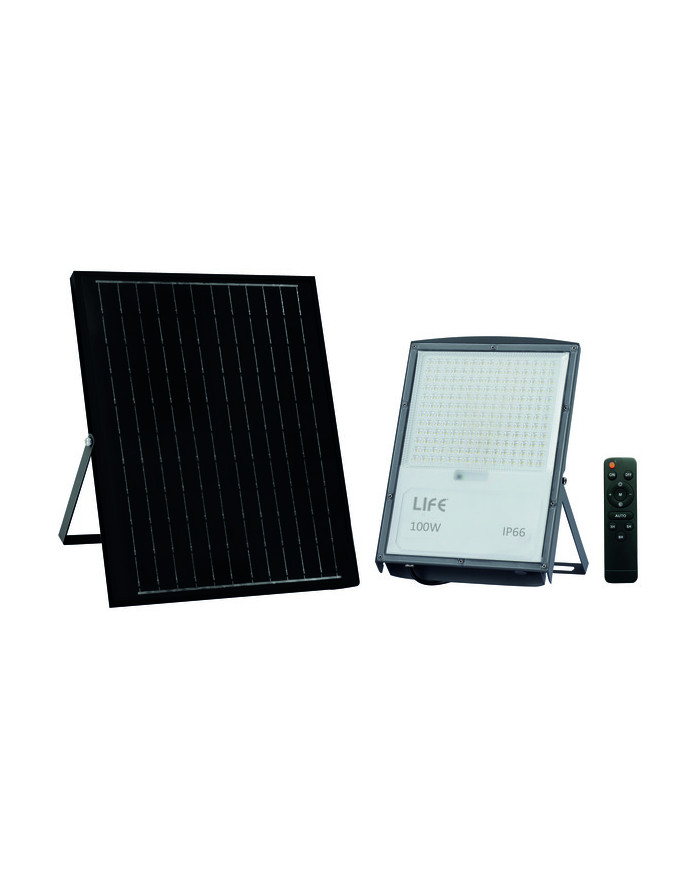 FARO A LED CON PANNELLO SOLARE 15W 3000/4000/6500K