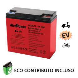 BATTERIA PIOMBO 12V 22AH CICLICA ERMETICA