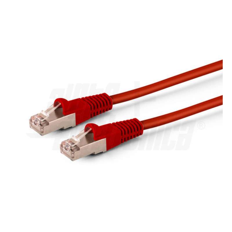 CAVO DI RETE PATCH IN RAME CAT. 6 ROSSO S/FTP 1MT