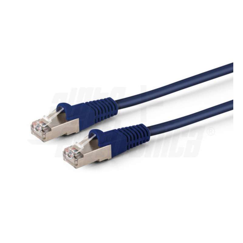 CAVO DI RETE PATCH IN RAME CAT. 6 BLU S/FTP 1MT