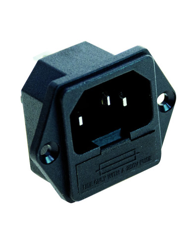 SPINA TRIPOLARE C14 10A 250V DA PANNELLO