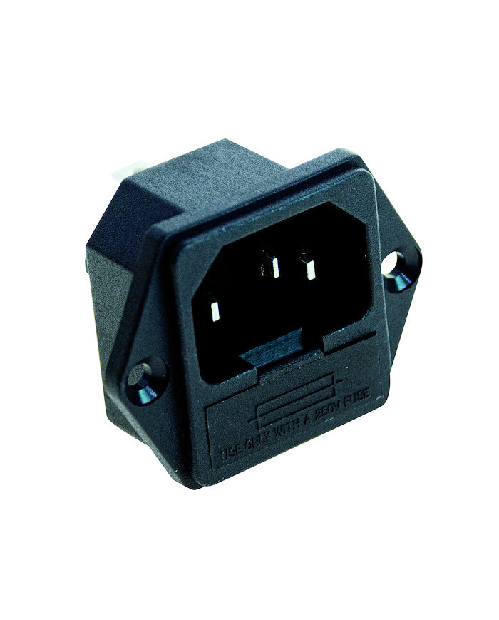 SPINA TRIPOLARE C14 10A 250V DA PANNELLO