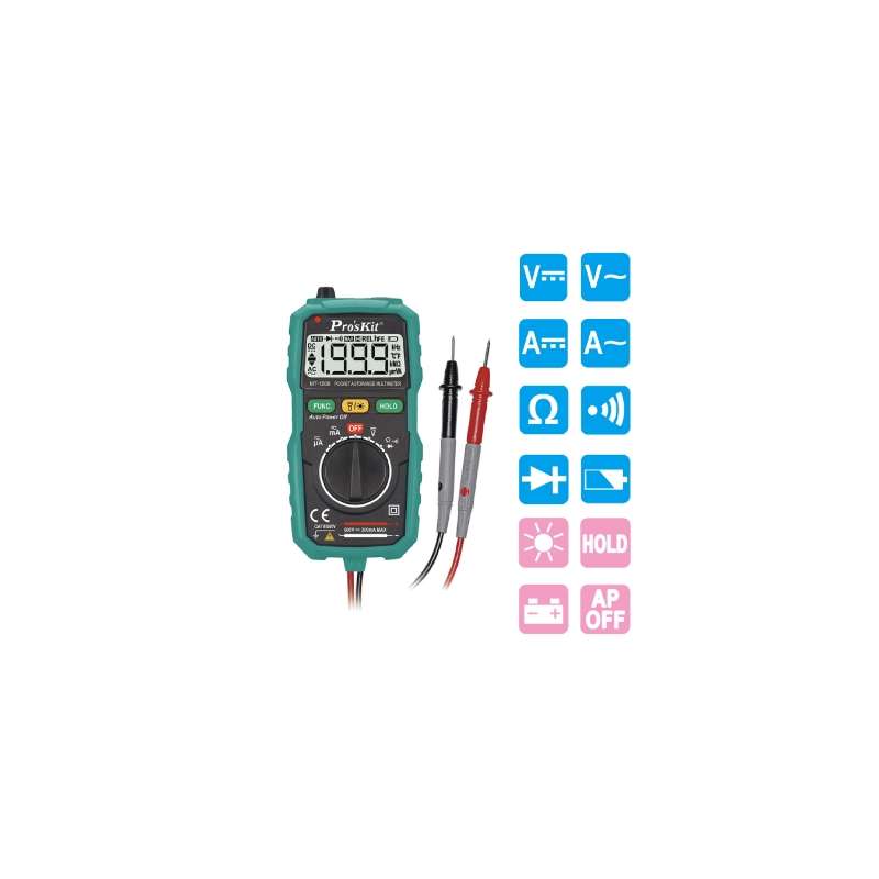 TESTER DIGITALE 3.1/2 AUTORANGE MT-1508