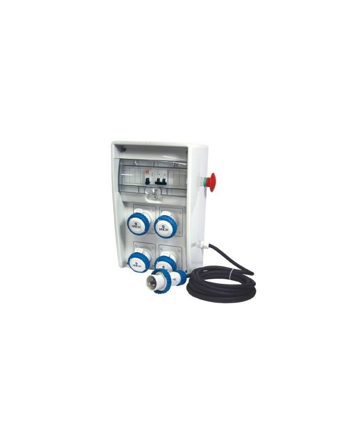 QUADRO ASC IP65 4 PRESE CEE 2 PROTEZIONI